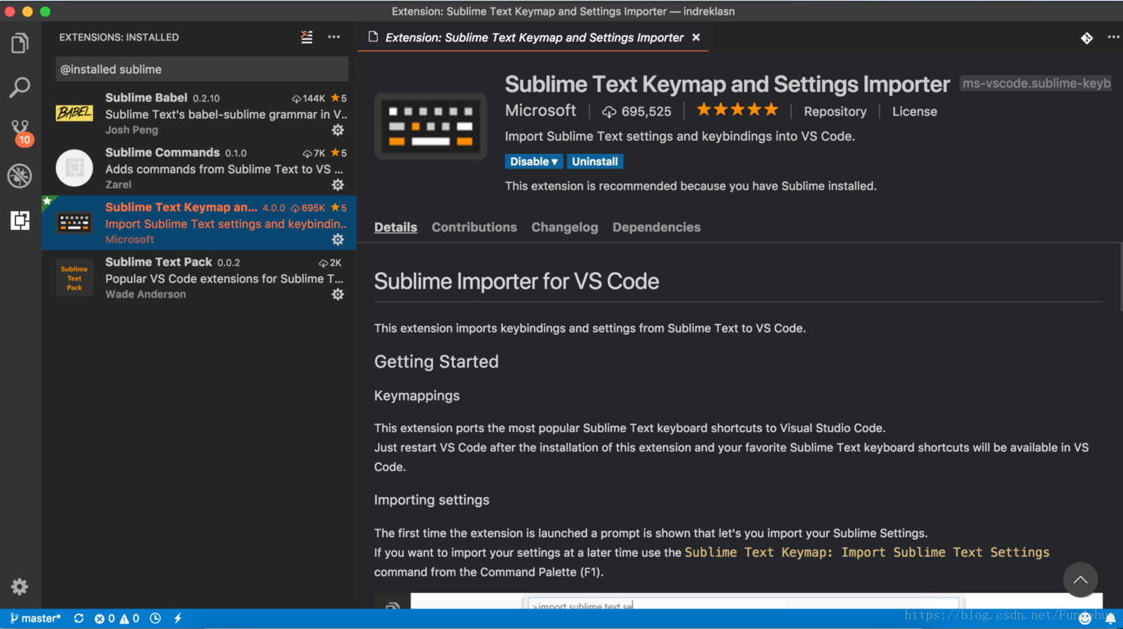 Настройка command. Расширения для Visual Studio code. Плагины для vs code. Sublime keymap. Sublime text keymap.
