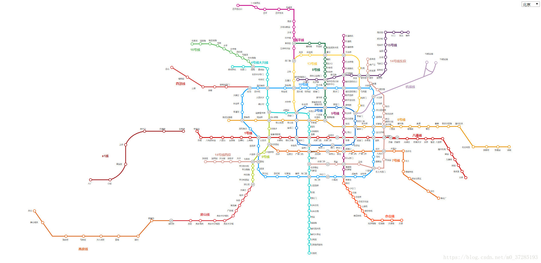 Карта метро китая