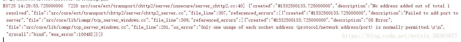 错误之Only one usage of each socket address (protocol/network address/port)解决办法