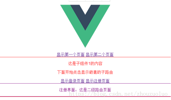 Vue-cli项目中路由的基础用法，以及路由嵌套