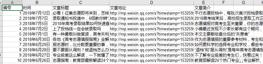 Python2.7爬虫——爬取微信公众号文章
