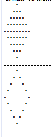 用java打印空心菱形_java打印空心直角三角形