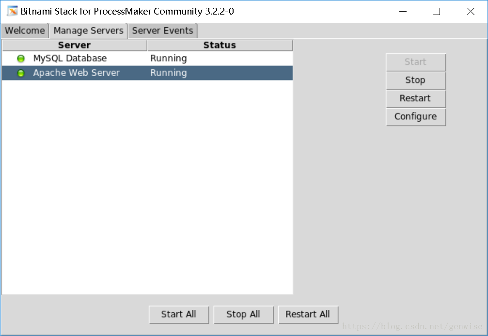 Bitnami Stack for ProcessMaker Communit 3.2.2-0