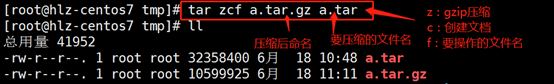 linux tar (打包、压缩、解压)命令