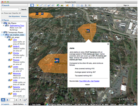 猫咪去哪儿了（GIS版）u2014u2014用Google Earth上的GPS追踪喵星人_fmechina的 