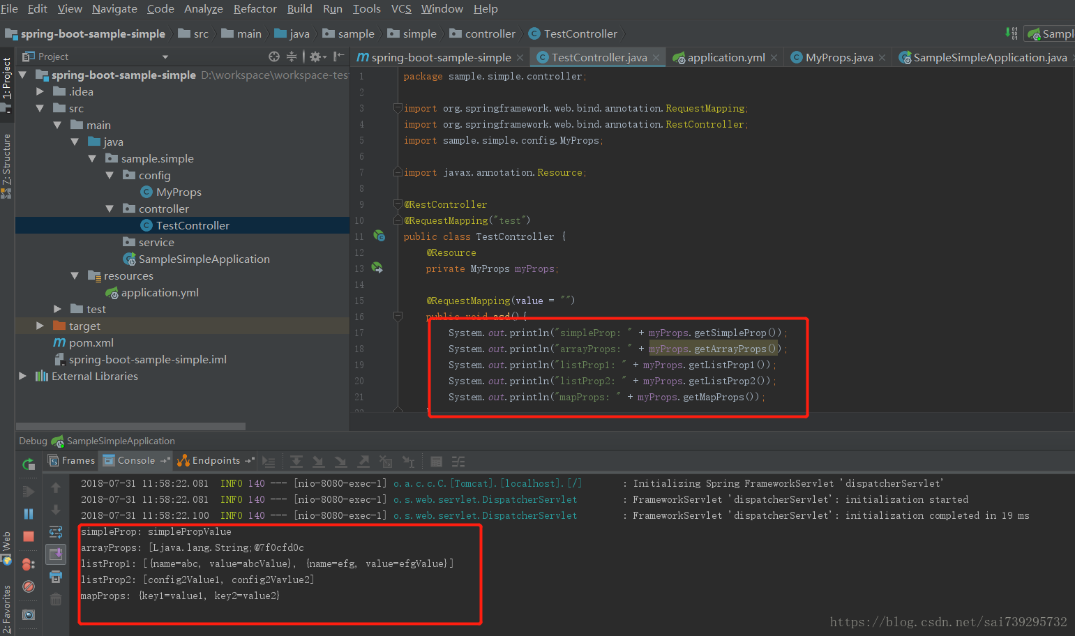 Spring boot 项目 yaml 文件配置读取方式CSDN博客