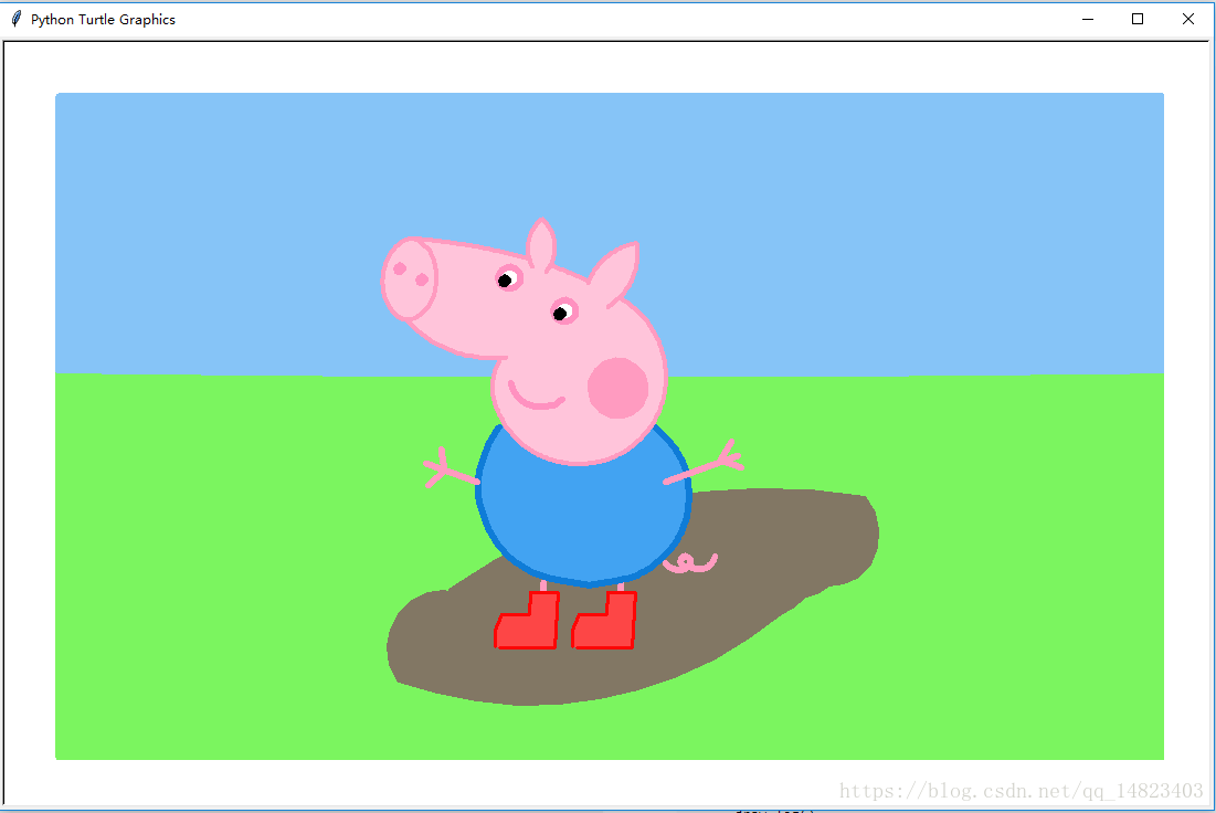 用python的turtle画一只小猪乔治 刚学python两天 纪念一下 Cd Your Heart的博客 Csdn博客 Python画动物