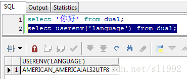 查看数据库字符集