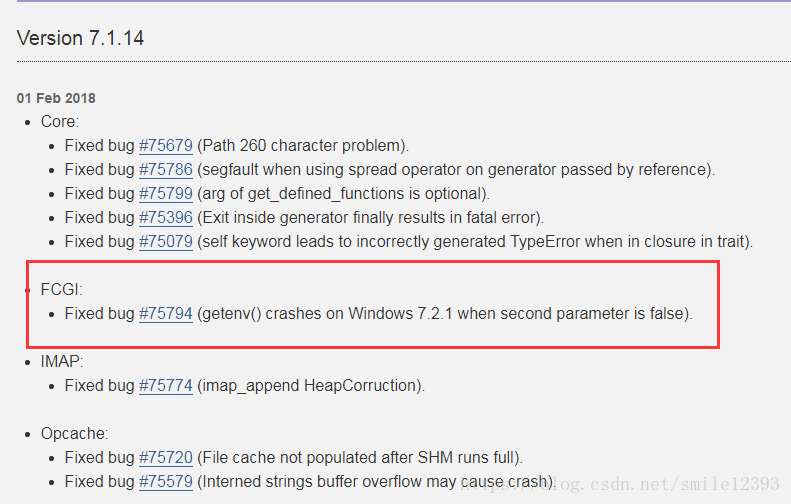 win7下php7.1运行getenv('REMOTE_ADDR')fastcgi停止运行