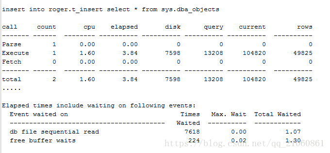 Oracle Insert Into太慢 White Day Dream的博客 Csdn博客