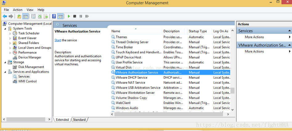 Vmware authorization service is not running
