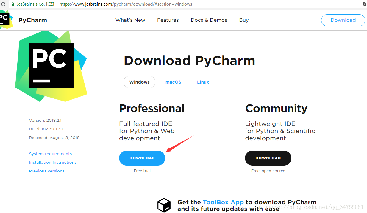 pycharm官网下载