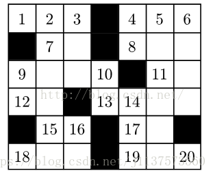 纵横字谜的答案