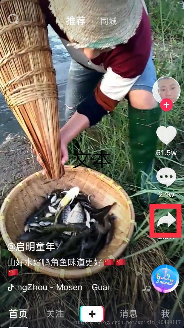 点击这个分享图标