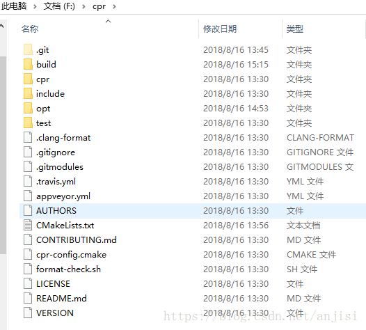 Cpr源码目录结构