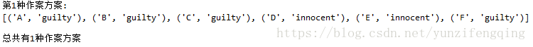 谁是嫌疑犯问题Python枚举法