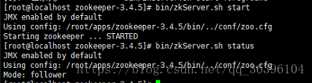 zookeeper启动失败：【zkServer.sh status Error contacting service. It is probably not running】