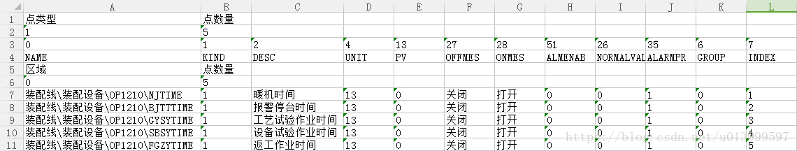 力控批量建立数据库点参数操作