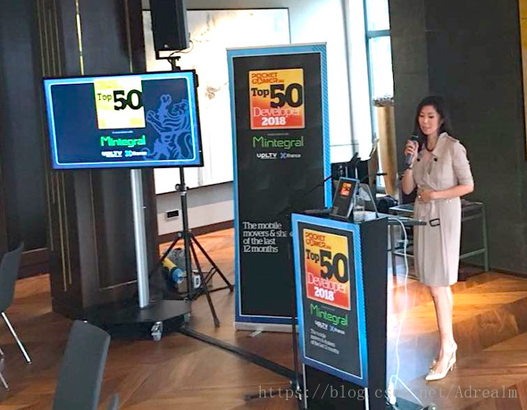 Mei Li-Berlit在PocketGamer 2018全球Top 50游戏开发商晚宴上发言致辞