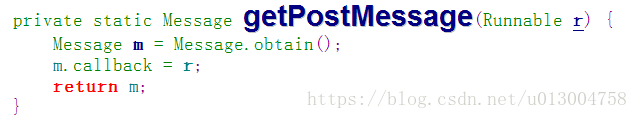 getPostMessage封装了Message方法