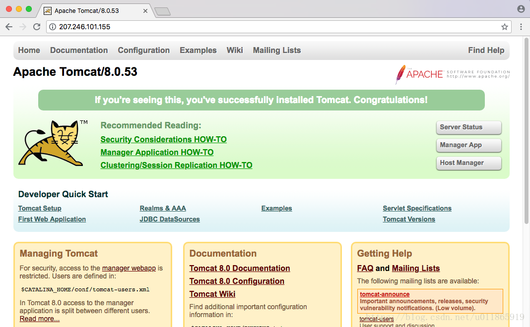 CentOS 7 安装Java8 + Tomcat8