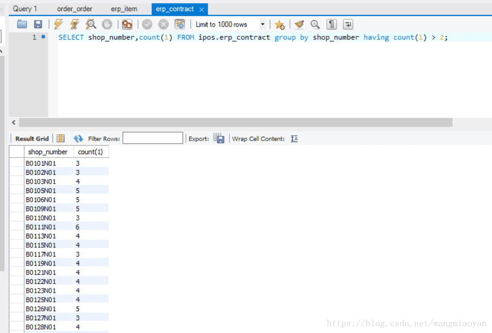 SQL中的group by 、count、 having 的简单用法_group by having count用法-CSDN博客