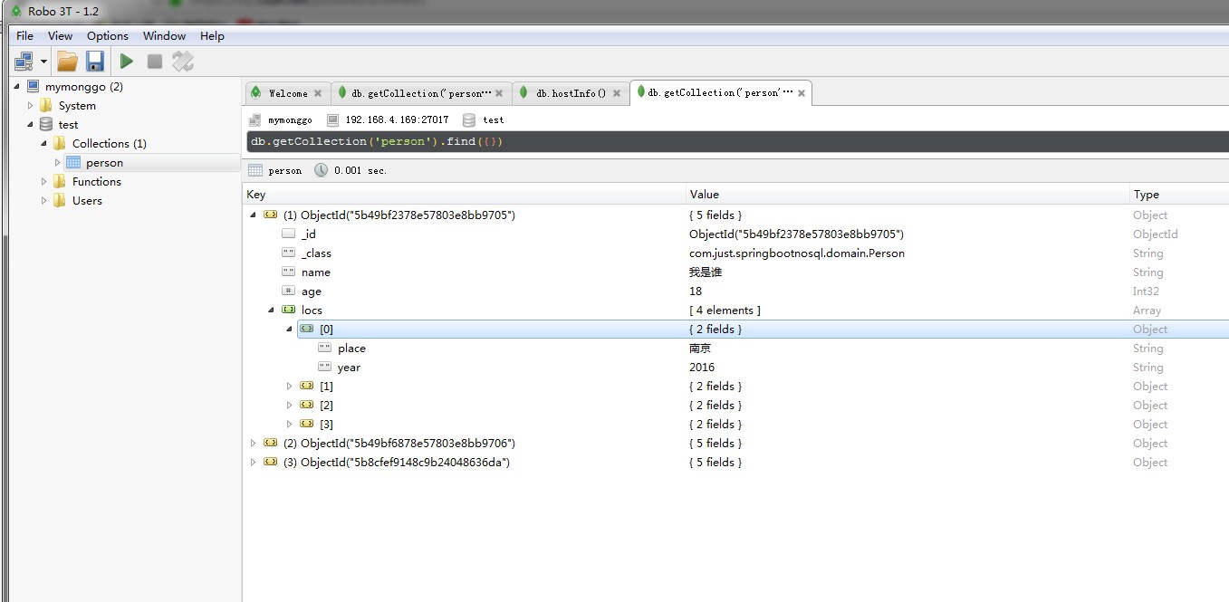 Spring Boot第八章-非关系型数据库（MongoDB，Redis）