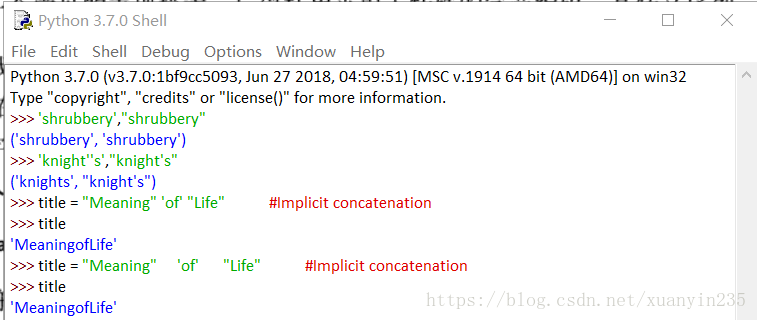 Python一一字符串 白红宇的个人博客