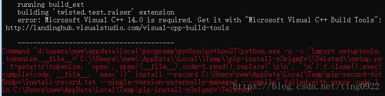 Python Error解决 Microsoft Visual C 14 0 Is Required 勿忘初心 程序员宅基地 程序员宅基地