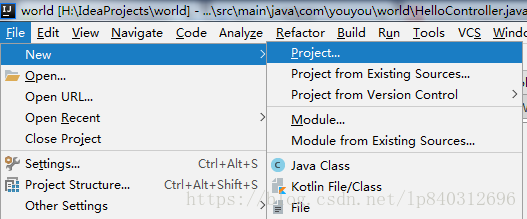 SpringBoot——创建SpringBoot项目HelloWorld