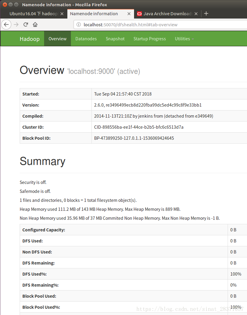 Ubuntu16.04安装Hadoop+Spark+pyspark大数据python开发环境