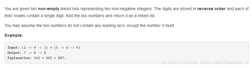 LeetCode2: Add Two Numbers