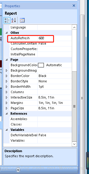 SSRS-Report Builder  自动刷新页面