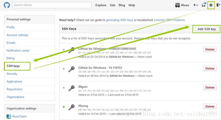 github上添加ssh