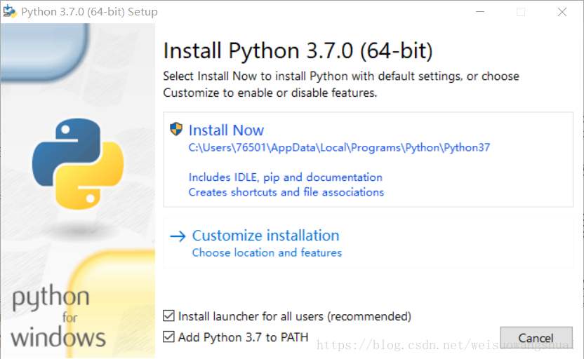 Python安裝頁面