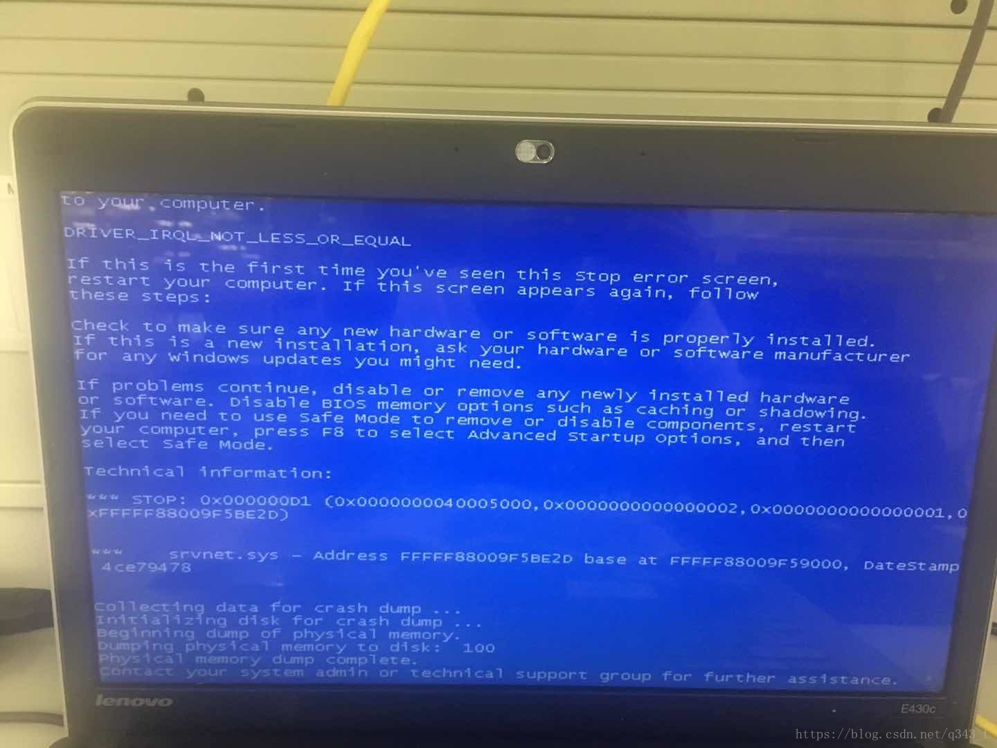 Driver Irql Not Less Or Equal 0xd1 Srvnet Sys Q343 F的博客 程序员宅基地 程序员宅基地