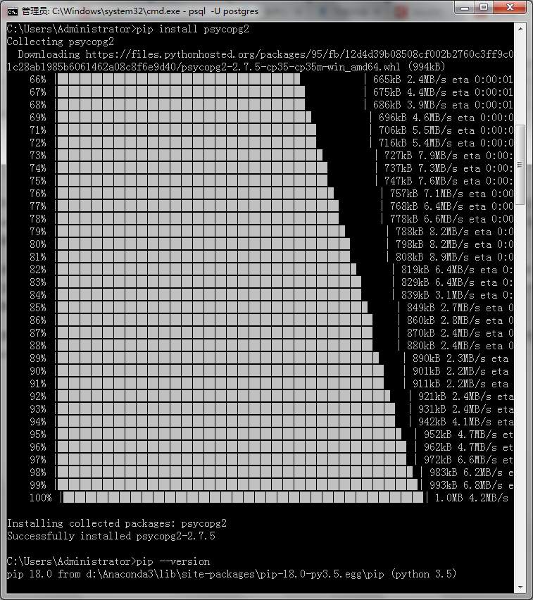 Windows上psycopg2安装过程_下载psycopg2==2.9.5-CSDN博客