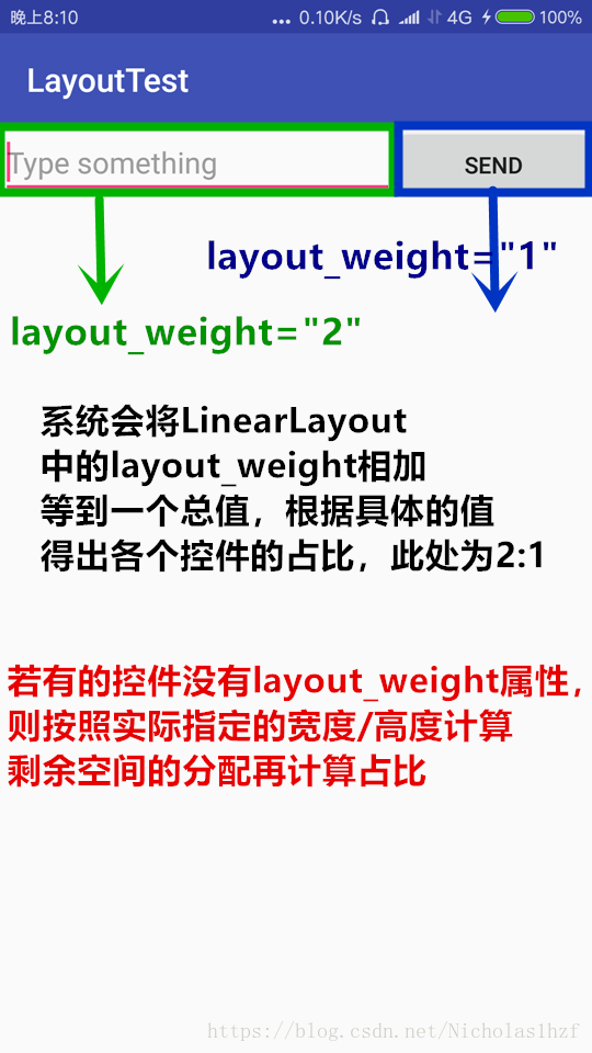 layout_weight属性效果图