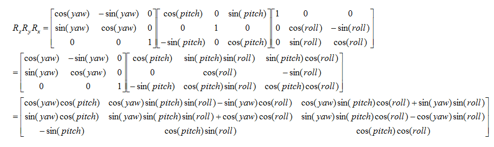 三维空间坐标系变换-旋转矩阵「建议收藏」
