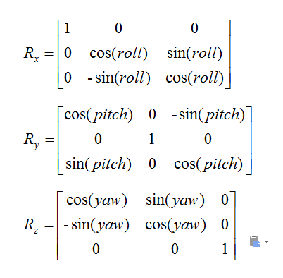 三维空间坐标系变换-旋转矩阵「建议收藏」