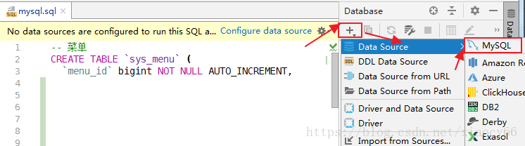 解决idea Springboot项目sql文件打开提示no Data Sources Are Configured To Run This Sql And Provide Advanced的问题 小月施主的博客 Csdn博客