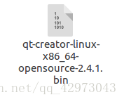这是下载的qt-creatorde bin文件。