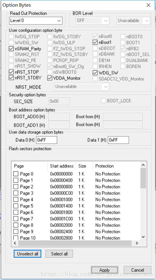 Stm32 使能了readoutprotection后再次烧录程序 火柴棍mcu的博客 Csdn博客