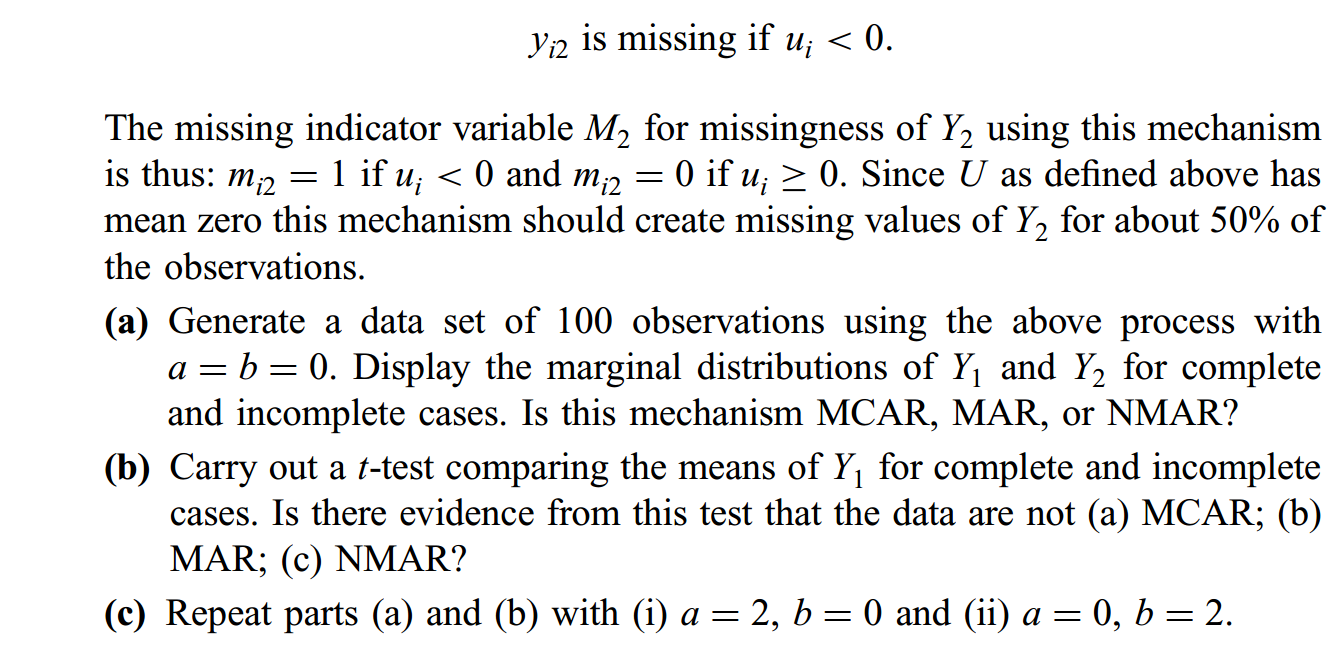 检验数据缺失的类型：《Statistical Analysis With Missing Data》习题1.6_如何通过独立样本t检验分析数据 ...