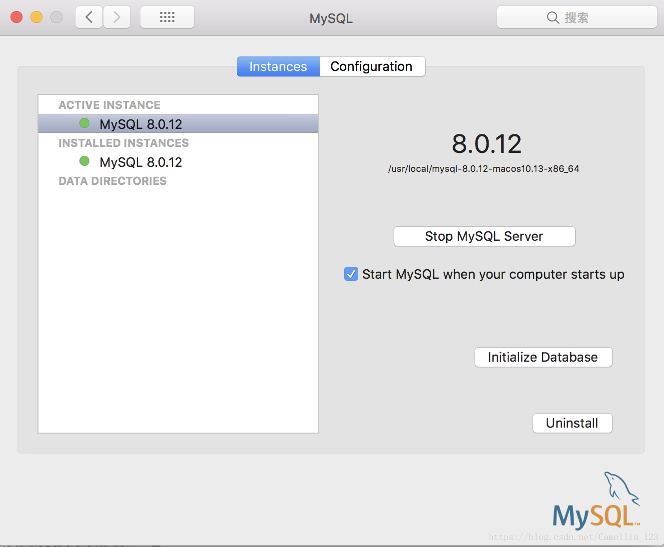 Mac上mysql配置