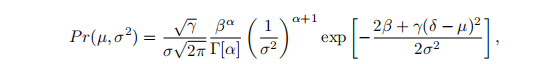 如何理解正态倒伽马分布(Normal-inverse-gamma Distribution)?-CSDN博客