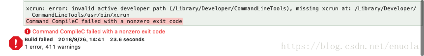 XCode升级错误：Command CompileC failed with a nonzero exit code 解决办法