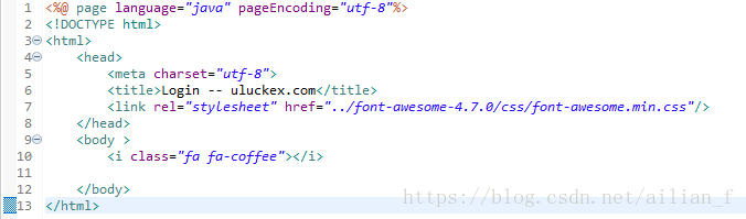 FontAwesome 4.7版本的下载与使用案例_font awesome4.7-CSDN博客