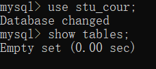 MySQL数据库建立数据库和表（命令行方式）