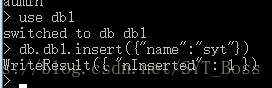 errmsg : not authorized on db1 to execute command { insert: \db1\, ordered: true, $db: \db1\